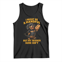 Funny Embarrassing Dachshund Tank Top Wiener Hot Dog Pun Crude Cringey Inappropriate Humor