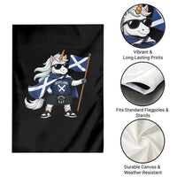 Funny Scotland Unicorn Garden Flag Cool Scottish Unicorn with Kilt Flag Scotland Pride Football Fans