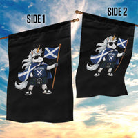 Funny Scotland Unicorn Garden Flag Cool Scottish Unicorn with Kilt Flag Scotland Pride Football Fans