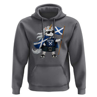 Funny Scotland Unicorn Hoodie Cool Scottish Unicorn with Kilt Flag Scotland Pride Football Fans
