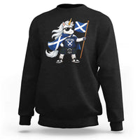 Funny Scotland Unicorn Sweatshirt Cool Scottish Unicorn with Kilt Flag Scotland Pride Football Fans