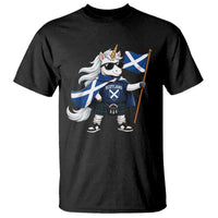 Funny Scotland Unicorn T Shirt Cool Scottish Unicorn with Kilt Flag Scotland Pride Football Fans