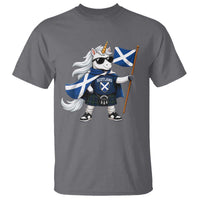 Funny Scotland Unicorn T Shirt Cool Scottish Unicorn with Kilt Flag Scotland Pride Football Fans