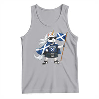 Funny Scotland Unicorn Tank Top Cool Scottish Unicorn with Kilt Flag Scotland Pride Football Fans