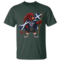 Proud Scotland Rampant Lion T Shirt Scottish Flag Red Lion Mascot with Kilt Football Fans