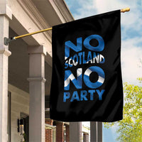 No Scotland No Party Scottish Garden Flag Retro Scottish Banner Fan Scotland Flag