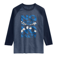 No Scotland No Party Scottish Raglan Shirt Retro Scottish Banner Fan Scotland Flag