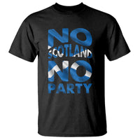 No Scotland No Party Scottish T Shirt Retro Scottish Banner Fan Scotland Flag