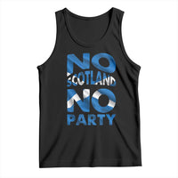 No Scotland No Party Scottish Tank Top Retro Scottish Banner Fan Scotland Flag