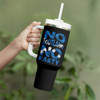 No Scotland No Party Scottish Tumbler With Handle Retro Scottish Banner Fan Scotland Flag