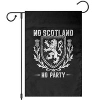 No Scotland No Party Scottish Flag Garden Flag Retro Scotland Rampant Lion
