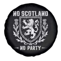 No Scotland No Party Scottish Flag Spare Tire Cover Retro Scotland Rampant Lion