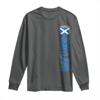 Scotland Soccer Long Sleeve Shirt Vintage SCOT Scottish Flag Graphic Football Fan