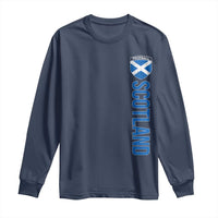 Scotland Soccer Long Sleeve Shirt Vintage SCOT Scottish Flag Graphic Football Fan