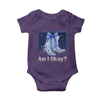 Am I Okay Baby Onesie Boot Cowgirl Coquette Bow - Wonder Print Shop