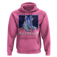 Am I Okay Hoodie Boot Cowgirl Coquette Bow - Wonder Print Shop