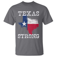 Strong Texas T Shirt Distressed Flag Texan Pride Flood Relief Disaster - Wonder Print Shop
