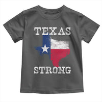Strong Texas Toddler T Shirt Distressed Flag Texan Pride Flood Relief Disaster - Wonder Print Shop