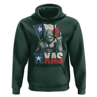 Bigfoot Texas Hoodie Sasquatch Loves Rock On Hand Texan Texas Flag - Wonder Print Shop