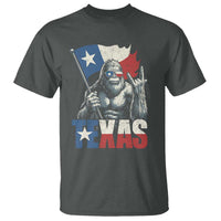 Bigfoot Texas T Shirt Sasquatch Loves Rock On Hand Texan Texas Flag - Wonder Print Shop