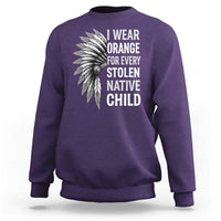 I Wear Orange For Every Stolen Native Child Sweatshirt Orange Day