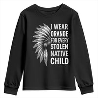 I Wear Orange For Every Stolen Native Child Youth Sweatshirt Orange Day