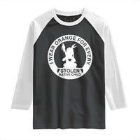 I Wear Orange For Every Stolen American Native Child Raglan Shirt Bring Our Children Home Orange Day - Wonder Print Shop