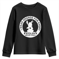 I Wear Orange For Every Stolen American Native Child Youth Sweatshirt Bring Our Children Home Orange Day - Wonder Print Shop