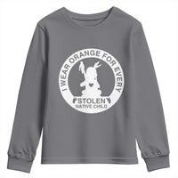 I Wear Orange For Every Stolen American Native Child Youth Sweatshirt Bring Our Children Home Orange Day - Wonder Print Shop