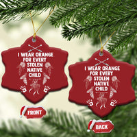 I Wear Orange For Every Stolen American Native Child Christmas Ornament - Wonder Print Shop
