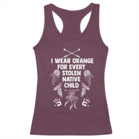 I Wear Orange For Every Stolen American Native Child Racerback Tank Top - Wonder Print Shop
