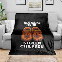I Wear Orange For Every Stolen American Native Child Throw Blanket Orange Day - Wonder Print Shop