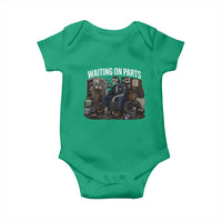 Waiting On Parts HVAC Tech Skeleton Funny Mechanic Graphic Baby Onesie
