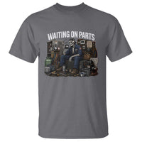 Waiting On Parts HVAC Tech Skeleton Funny Mechanic Graphic T Shirt