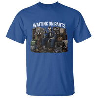 Waiting On Parts HVAC Tech Skeleton Funny Mechanic Graphic T Shirt
