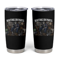 Waiting On Parts HVAC Tech Skeleton Funny Mechanic Graphic Tumbler Cup