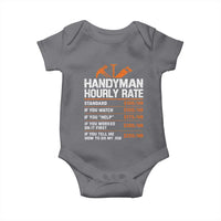 Handyman Hourly Rate Baby Onesie Handyman Gifts Contractor Coworker Gift