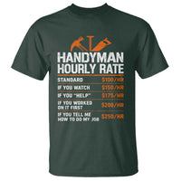 Handyman Hourly Rate T Shirt Handyman Gifts Contractor Coworker Gift