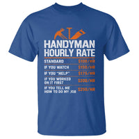Handyman Hourly Rate T Shirt Handyman Gifts Contractor Coworker Gift