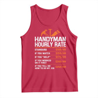 Handyman Hourly Rate Tank Top Handyman Gifts Contractor Coworker Gift