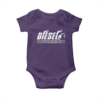 Diesel Because Electric Cars Can't Roll Coal Truck Baby Onesie Trucker Mechanic Graphic