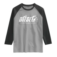 Diesel Because Electric Cars Can't Roll Coal Truck Raglan Shirt Trucker Mechanic Graphic