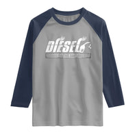 Diesel Because Electric Cars Can't Roll Coal Truck Raglan Shirt Trucker Mechanic Graphic