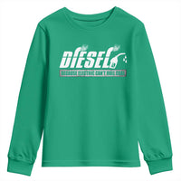 Diesel Because Electric Cars Can't Roll Coal Truck Youth Sweatshirt Trucker Mechanic Graphic