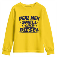 Real Men Smell Like Diesel Truck Mechanic Humor Youth Sweatshirt