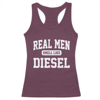 Funny Truck Mechanic Racerback Tank Top Real Men Smell Like Diesel