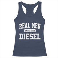Funny Truck Mechanic Racerback Tank Top Real Men Smell Like Diesel