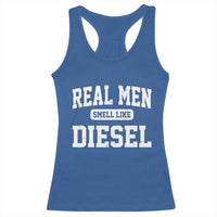 Funny Truck Mechanic Racerback Tank Top Real Men Smell Like Diesel