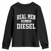 Funny Truck Mechanic Youth Sweatshirt Real Men Smell Like Diesel