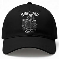 HVAC Dad Baseball Cap Funny Technician Fathers Day Graphic